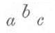Dreieck bestehend aus den Buchstaben a,b,c